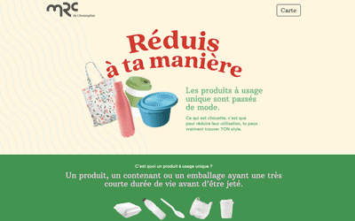 Réduis à ta manière, pour Bleu forêt et la MRC de l'Assomption